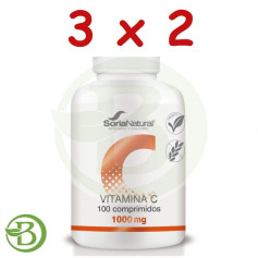Pacote 3x2 Vitamina C 1700Mgrs X 100 Liberação Sustentada Soria Natural