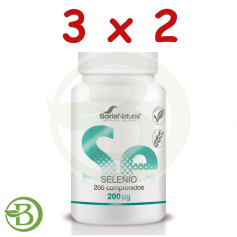 Pacote 3x2 Selênio 250 Mgrs. X 200 Liberação Sustentada Soria Natural