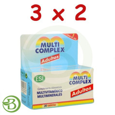 Pacote 3x2 Multi Complexo Adultos 30 Comprimidos Esi