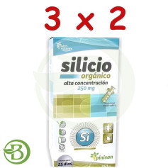 Pack 3x2 Concentrado de Silício Orgânico 250Ml Pinisan