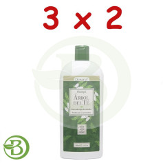 Pack 3x2 Bio Tea Tree Shampoo 500Ml. Drasanvi