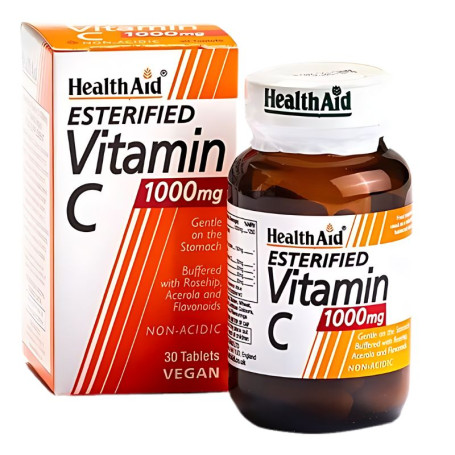 Vitamina C esterificada 1000Mg 30 comprimidos Health Aid