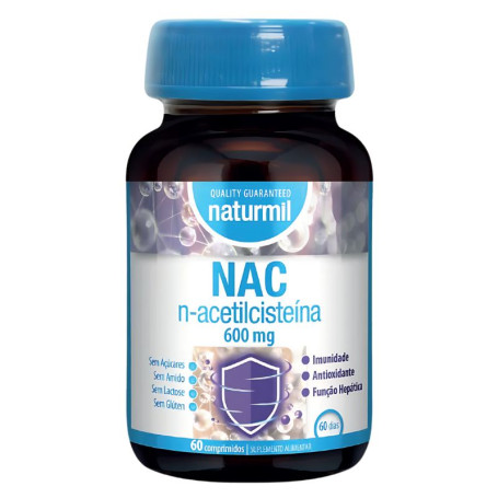 N-Acetilcisteína 600Mg 60 Comprimidos Naturmil