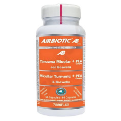 Cúrcuma Micelar + Ervilha com Boswellia 60 Cápsulas Airbiotic