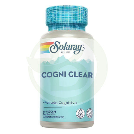 Small Cogni Clear 30 Vegetable Capsules Solaray