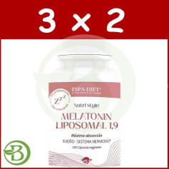 Pacote 3x2 Melatonina Lipossomal 1,9Mg 120 Cápsulas Espadiet