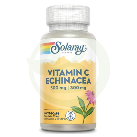 Vitamina C com Echinacea 60 cápsulas Solaray