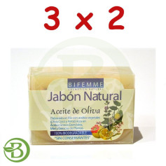 Pacote 3x2 Sabonete de Azeite 100Gr. Bifemme