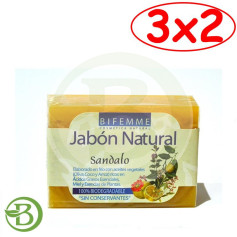 Pacote 3x2 Sabonete de Sândalo 100Gr. Bifemme