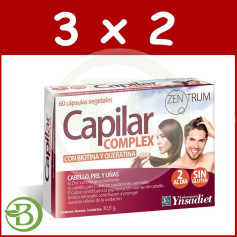 Pack 3x2 Zentrum Capilar Complex 60 Cápsulas Vegetais