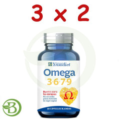 Embalagem 3x2 Omega 3-6-7-9 Recipiente de 30 Cápsulas. Ynsadiet