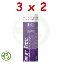 Pacote de soro facial 3x2 Ac. Hial. Colágeno Marinho 50Ml. Bio Nutriox Bifemmé