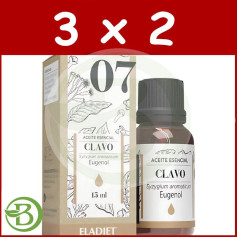 Pacote 3x2 Essência de Cravo 15 Ml Eladiet