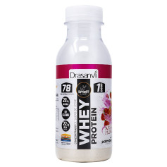 Garrafa Monodose Whey Protein Concent. Iogurte Morango 30G Drasanvi