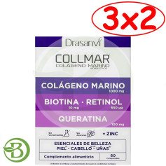 Pacote 3x2 Collmar Essential Beauty 60 Comprimidos Drasanvi