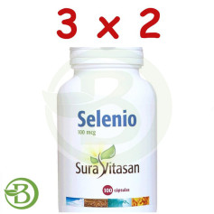 Embalagem 3x2 Selênio 100Mcg. 100 Cápsulas Sura Vitasan