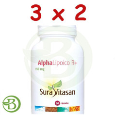 Pacote 3x2 Alpha Lipoic R+ 60 Cápsulas Sura Vitasan