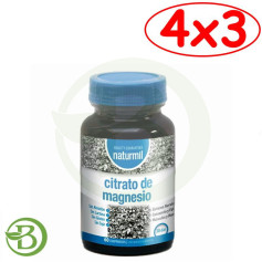 Pack 4x3 Citrato de Magnésio 60 Comprimidos Naturmil