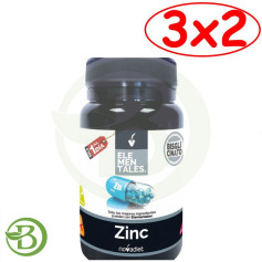 Pacote 3x2 Zinco 60 Cápsulas Vegetais Nova Diet