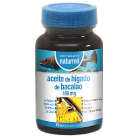 Óleo de Fígado de Bacalhau 400Mg 45 Pérolas Naturmil