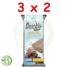 Pack 3x2 Snackis Compleat Choco Leite 35 Gr Herbora