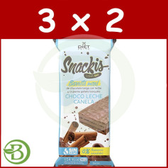 Pack 3x2 Snackis Compleat Choco Leite Sabor Canela 35 Gr Herbora