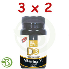 Pacote 3x2 Vitamina D3 1000 UI 120 Comprimidos Novadiet