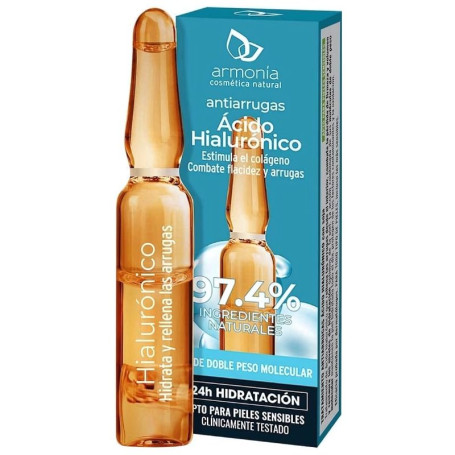 Ampolas faciais de dose única Aci. Harmonia Hialurônica Antirrugas