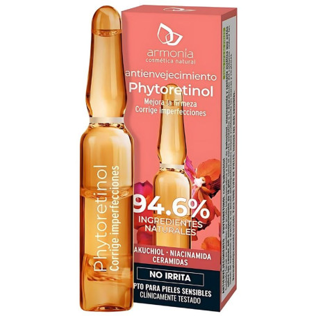 Ampolas faciais antienvelhecimento de fitoretinol em dose única. Harmonia
