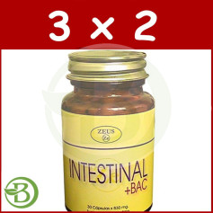 Pacote 3x2 Intestinal+Bac 30 Cápsulas Zeus