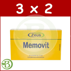 Pacote 3x2 Memovit 30 Ampolas Zeus