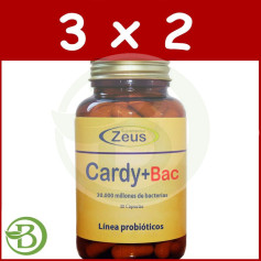 Pacote 3x2 Cardy + Bac 30 cápsulas Zeus