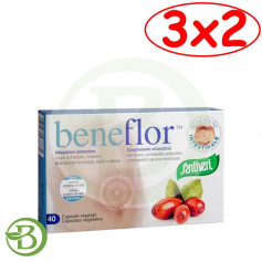 Pacote 3x2 Beneflor 40 Cápsulas (Bacil) Santiveri