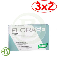 Pacote 3x2 Florase Ansia 40 Cápsulas Santiveri