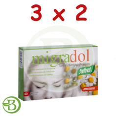 Pacote 3x2 Migradol (Tanaceto) 60 Cápsulas Santiveri