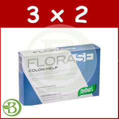 Pacote 3x2 Florase Colon-Help 40 Cápsulas Santiveri