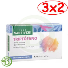 Pacote 3x2 Triptofano 30 Cápsulas Santiveri