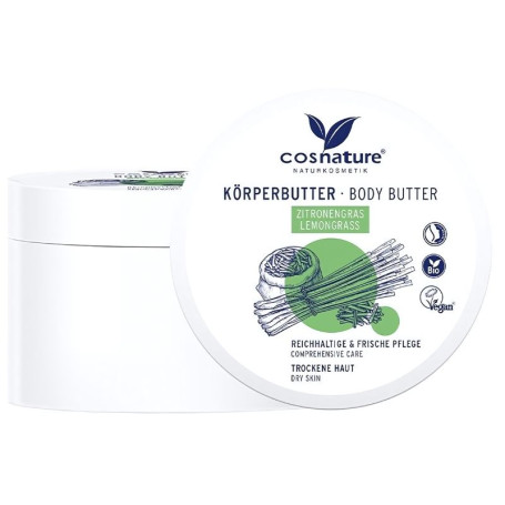 Manteiga Corporal Orgânica de Capim Limão 200Ml Cosnature