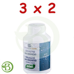 Pacote 3x2 Quanticum Colágeno + Magnésio 180 Comprimidos Santiveri