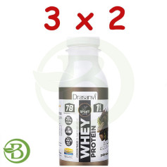 Pack 3x2 Garrafa Dose Única Whey Protein Conc. Drasanvi 30G