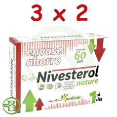 Pacote 3x2 Nivesterol Nature 60 Cápsulas Pinisan