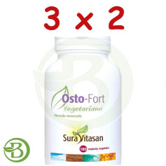 Pacote 3x2 Osto-Fort Vegetariano 180 Cápsulas Sura Vitasan