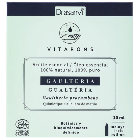 Óleo Essencial Orgânico Wintergreen Cosmos 10Ml Vitaroms Drasanvi