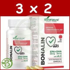 Pacote 3x2 Bonalin Epa+Dha 30 Pérolas Soria Natural