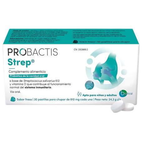 Probactis Strep 30 comprimidos Saúde Biótica