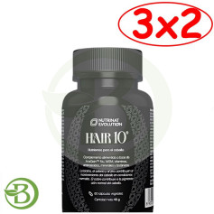 Pacote 3x2 Cabelo 10 60 Cápsulas Vegetais Nutrinat Evolution