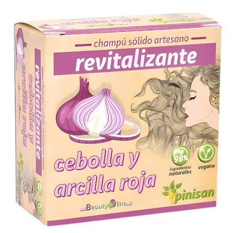 Pinisan Shampoo Sólido Revitalizante de Cebola e Argila Vermelha