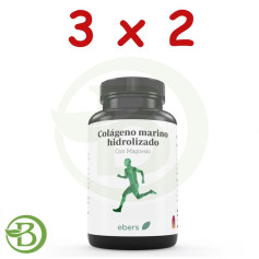 Pacote 3x2 Colagénio Marinho Hidrolisado 750 Mg 100 Comp Ebers