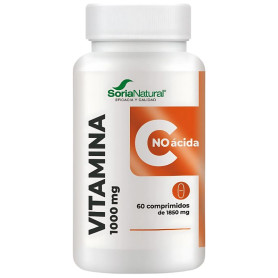 Vitamina C não ácida 60 comprimidos Soria Natural
