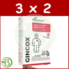 Pacote 3x2 Gincox 30 Cápsulas Soria Natural